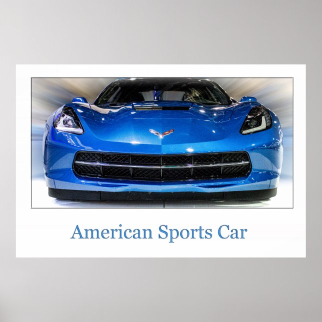 Poster Voiture de sport américaine (Devant)