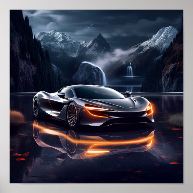 Poster Voiture de sport McLaren Speedtail 2020 (Devant)