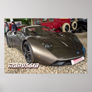 Poster voiture de sport russe Marussia