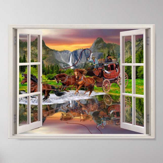 POSTER VOITURE DE WELLS FARGO (Devant)