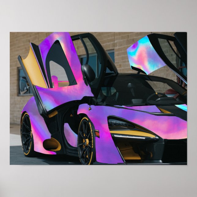 Poster voiture holo (Devant)