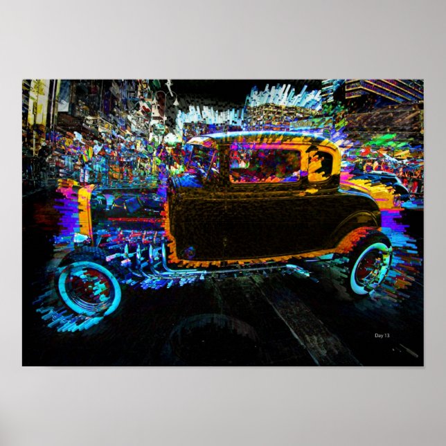 Poster Voiture, Hot August Nights, Reno (Devant)