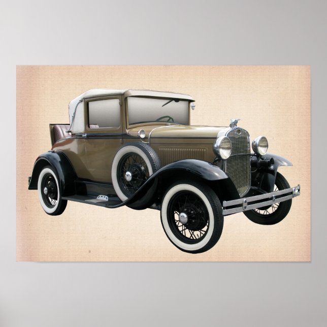 Poster Voiture Oldtimer (Devant)