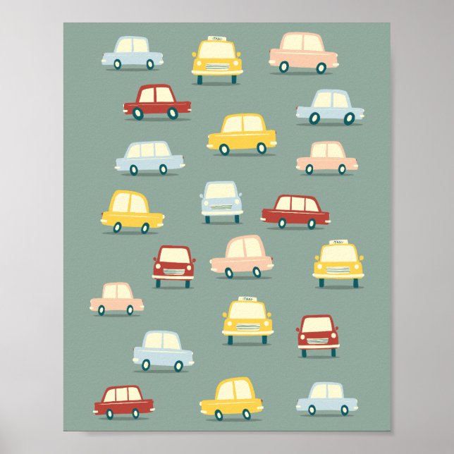 Poster Voiture Rétro (Devant)