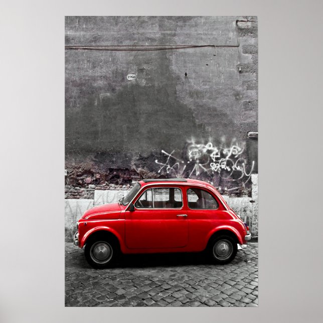 Poster Voiture rouge (Devant)