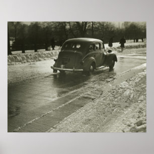 Poster Voiture sur la route