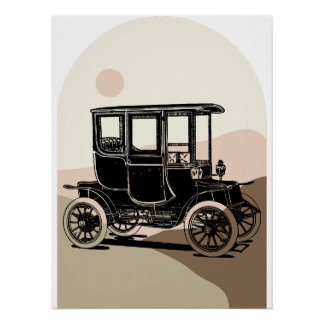 Poster Voiture Vintage