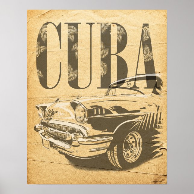 Poster Voiture Vintage (Devant)