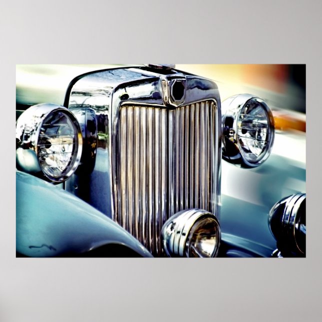 Poster Voiture Vintage (Devant)