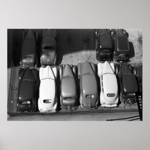 Poster Voitures classiques chiques, les années 1940