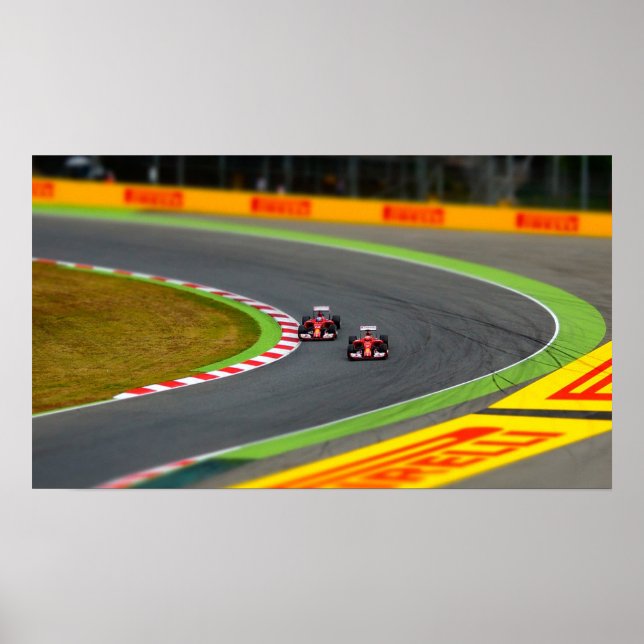 Poster Voitures de course (Devant)