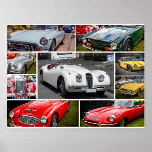 Poster Voitures de sport britanniques classiques