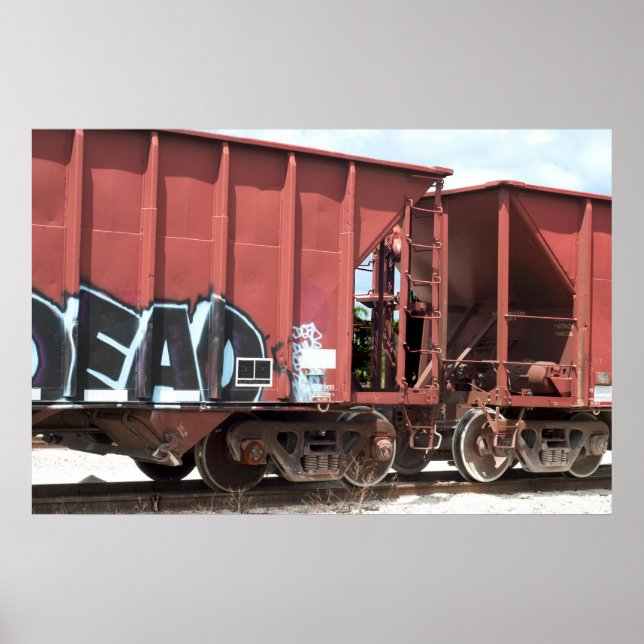 Poster Voitures De Train Couplées (Devant)