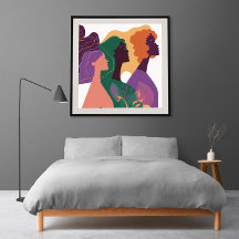 Voix du changement 8 Poster, minimaliste, féminist