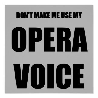 Poster Voix opéra