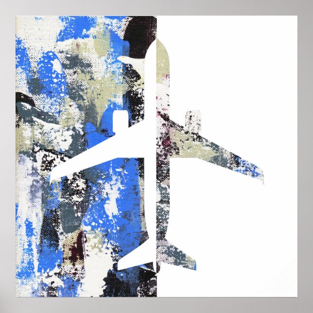 Poster Vol Abstrait par Michael Moffa (Devant)