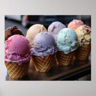 Poster Vol de glace