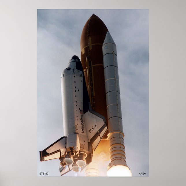 Poster Vol de navette spatiale - STS-80 (Devant)