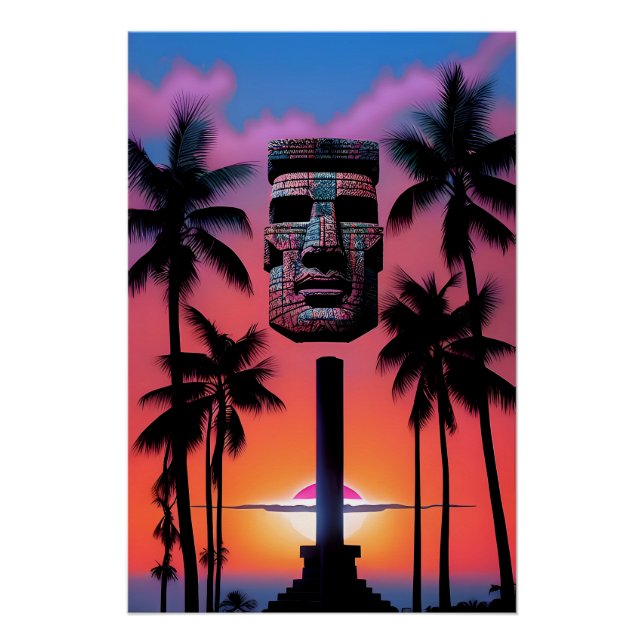 Poster Vol du Tiki (Devant)