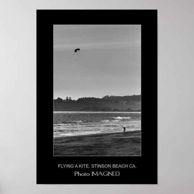 POSTER VOL D'UN KITE, STINSON BEACH CA., US (Devant)