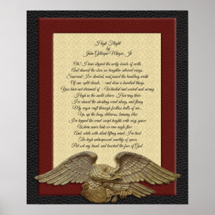 Poster Vol en altitude par John Gillespie Magee, Jr