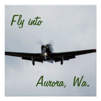 Poster Vol vers Aurora, Washington