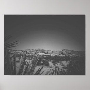 Poster Volailles d'arbre en noir et blanc
