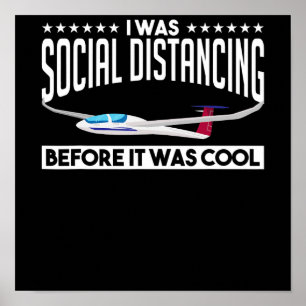 Poster Volant Avion Pilote Planeur Pilote Amateurs Cadeau