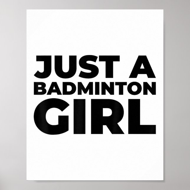 Poster Volant de badminton Team Racket - Juste Un Badmint (Devant)