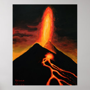 Poster Volcan Cumbre Vieja