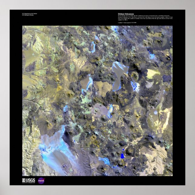 Poster Volcans chiliens (Devant)