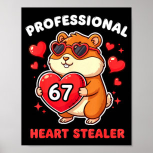Poster Voleur de cœur professionnel Saint-Valentin 67 Mem