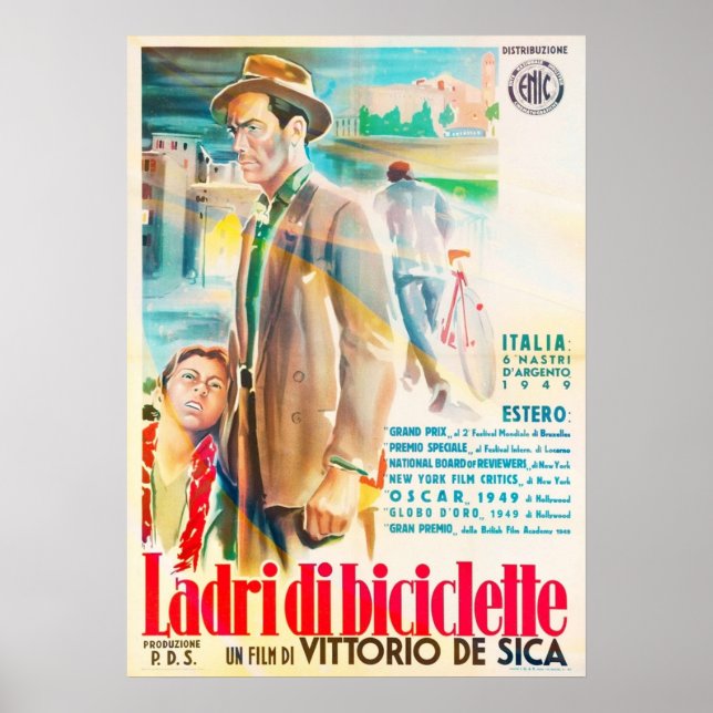 Poster Voleurs de vélos (Devant)