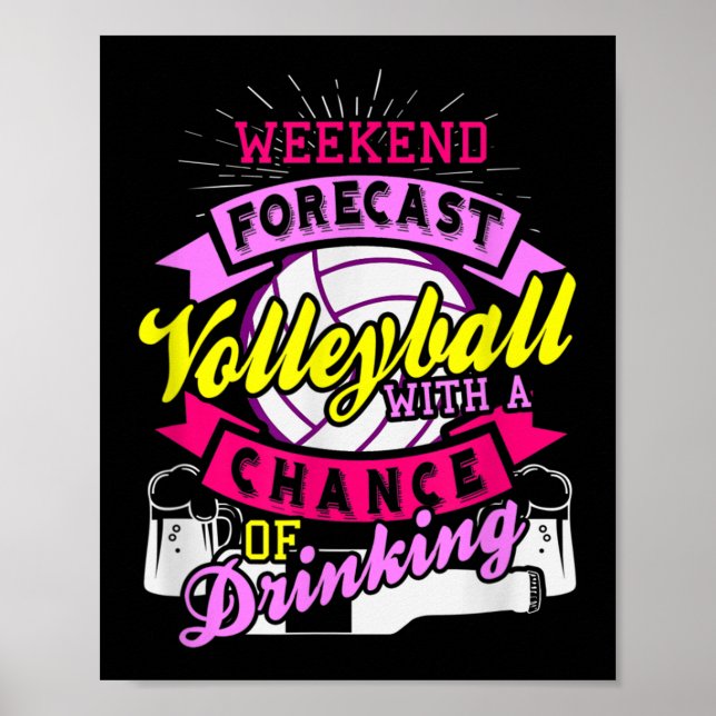 Poster Volley-ball de Weekend Forecast (Devant)