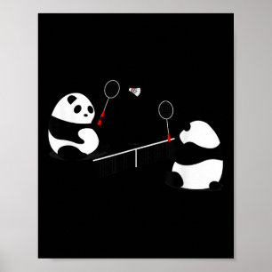Poster Volley Panda Badminton