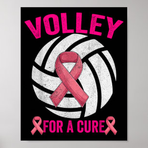Poster Volley pour Volley-ball Sensibilisation au cancer 