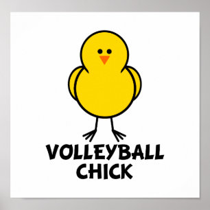 Poster Volleyball Chick