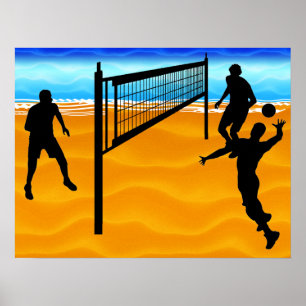 Poster Volleyball de plage