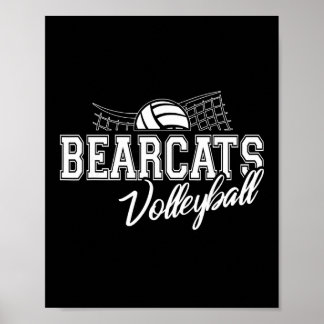 Poster Volleyball des Bearcats : Esprit de rentrée scolai