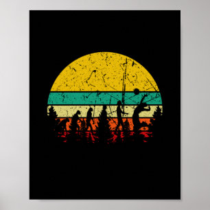 Poster Volleyball Evolution Retro