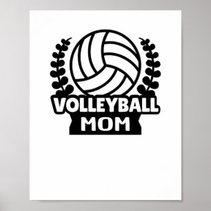 Poster Volleyball - Maman de volleyeuse