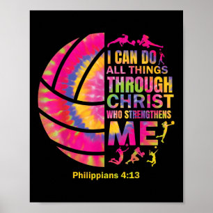 Poster Volleyball T Chemise Ado Filles Femmes Christian C