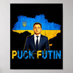 Poster Volodymyr Zelensky Puck Futin Mème Je Me Trouve Av