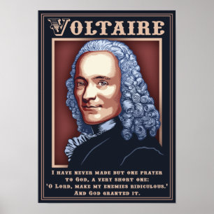 Poster Voltaire - Prière