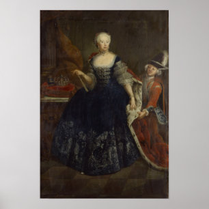 Poster Von Brunswick d'Elisabeth Christine comme reine