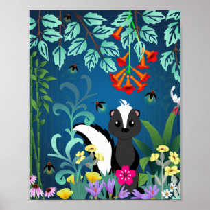 Poster Voodland Skunk