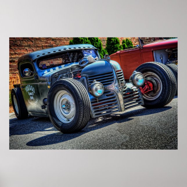Poster Voodoo Speed & Kustoms Dodge (Devant)