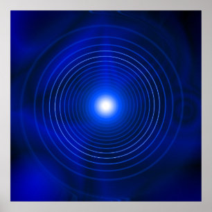Poster Vortex bleu