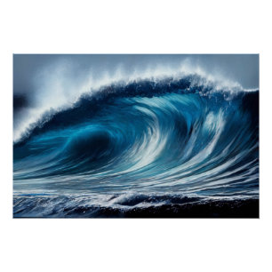 Poster Vortex bleu
