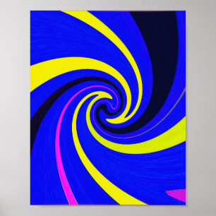 Poster Vortex bleu